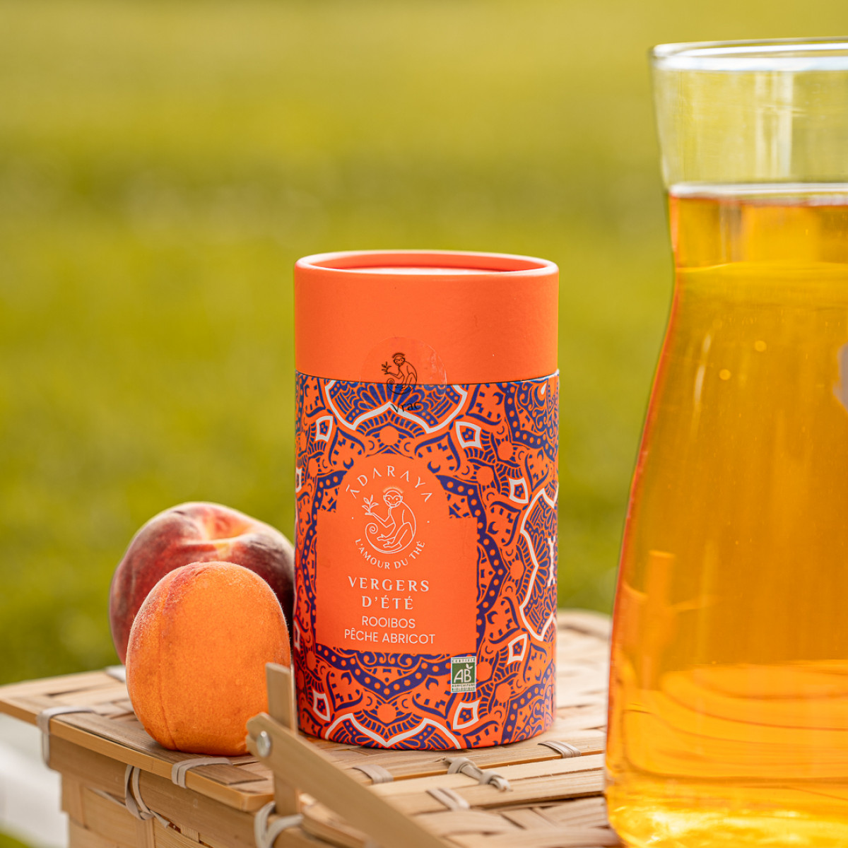 Boîte de thé Adaraya, dans une ambiance pique-nique